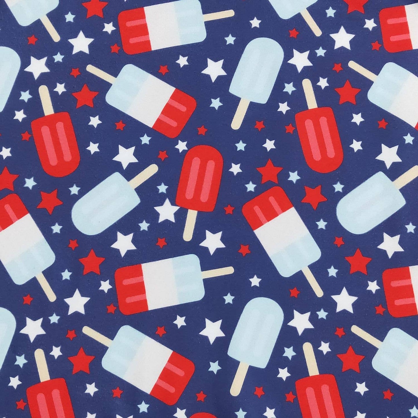 Clover Cottage - Star Spangled Popsicle Boy Romper