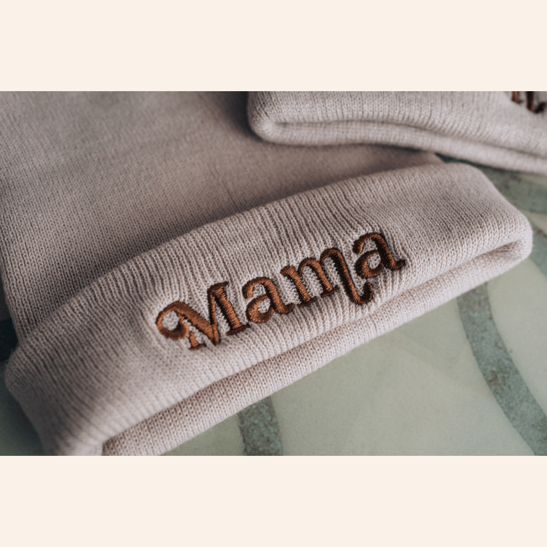 Mama- Beige Hat