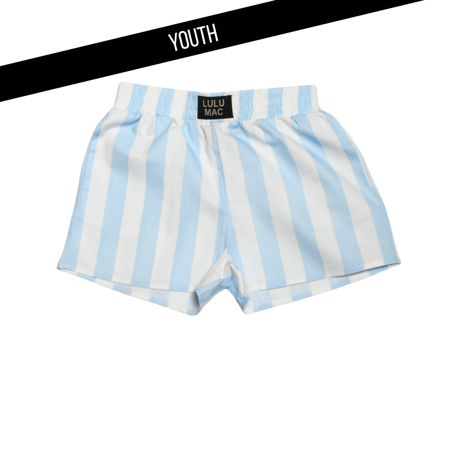 LM LIGHT BLUE DARBY KIDS SHORTS