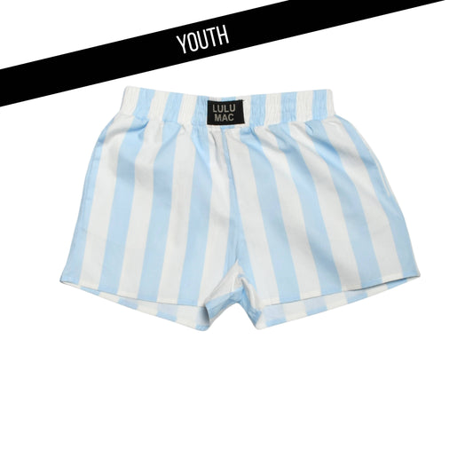 LM LIGHT BLUE DARBY KIDS SHORTS