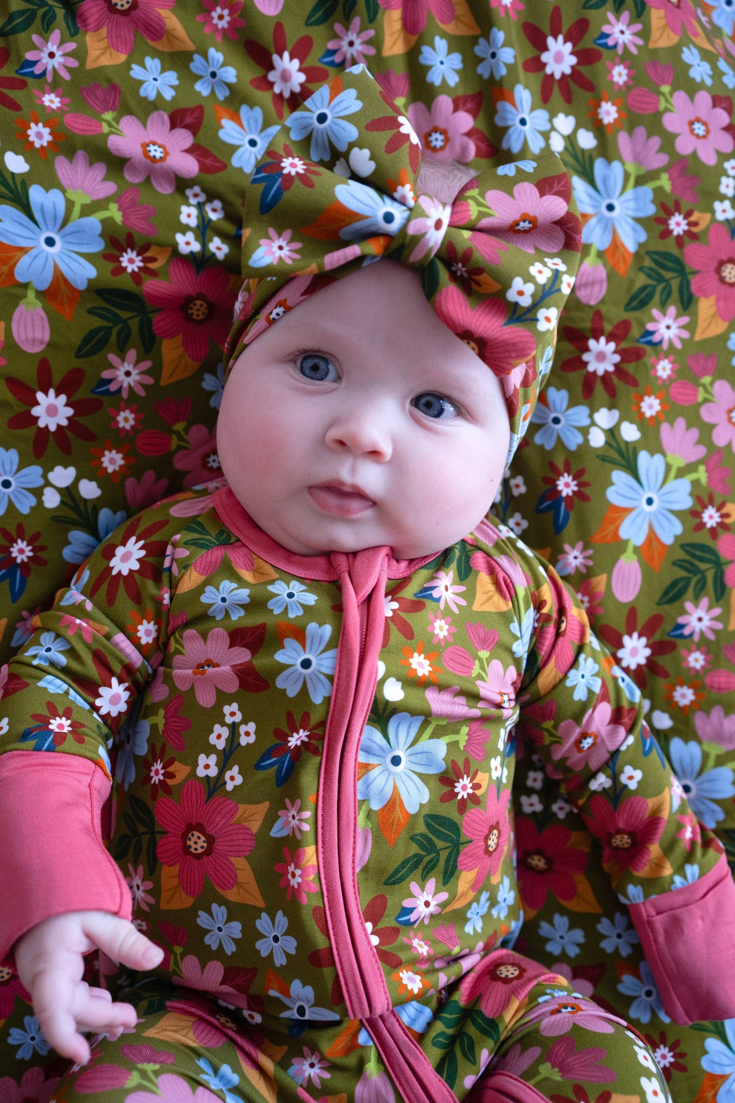 Fall Floral Zippy Bamboo Pajamas