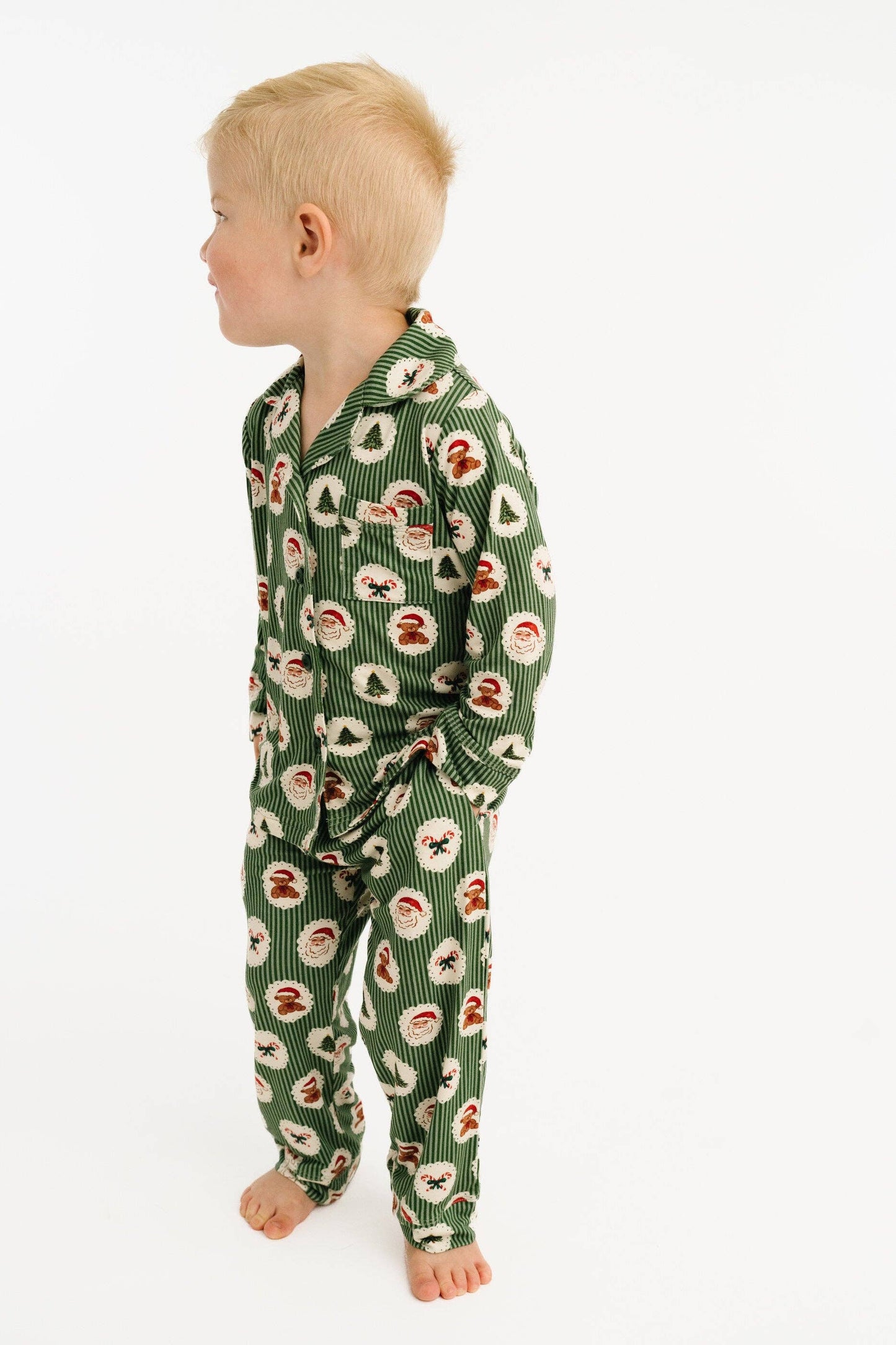 Little One Shop - Holiday Heirloom Bamboo Button Up Set