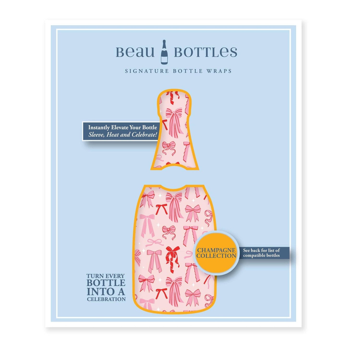 Beau Bottles - Beau Bottles Pretty in Bows- Champagne Collection