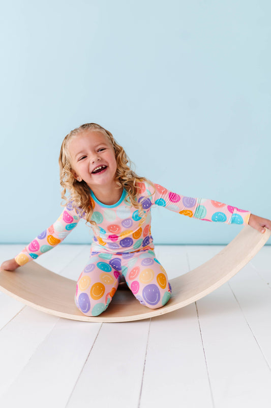 Macaron + Me - Smiles Long Sleeve Jammies Set