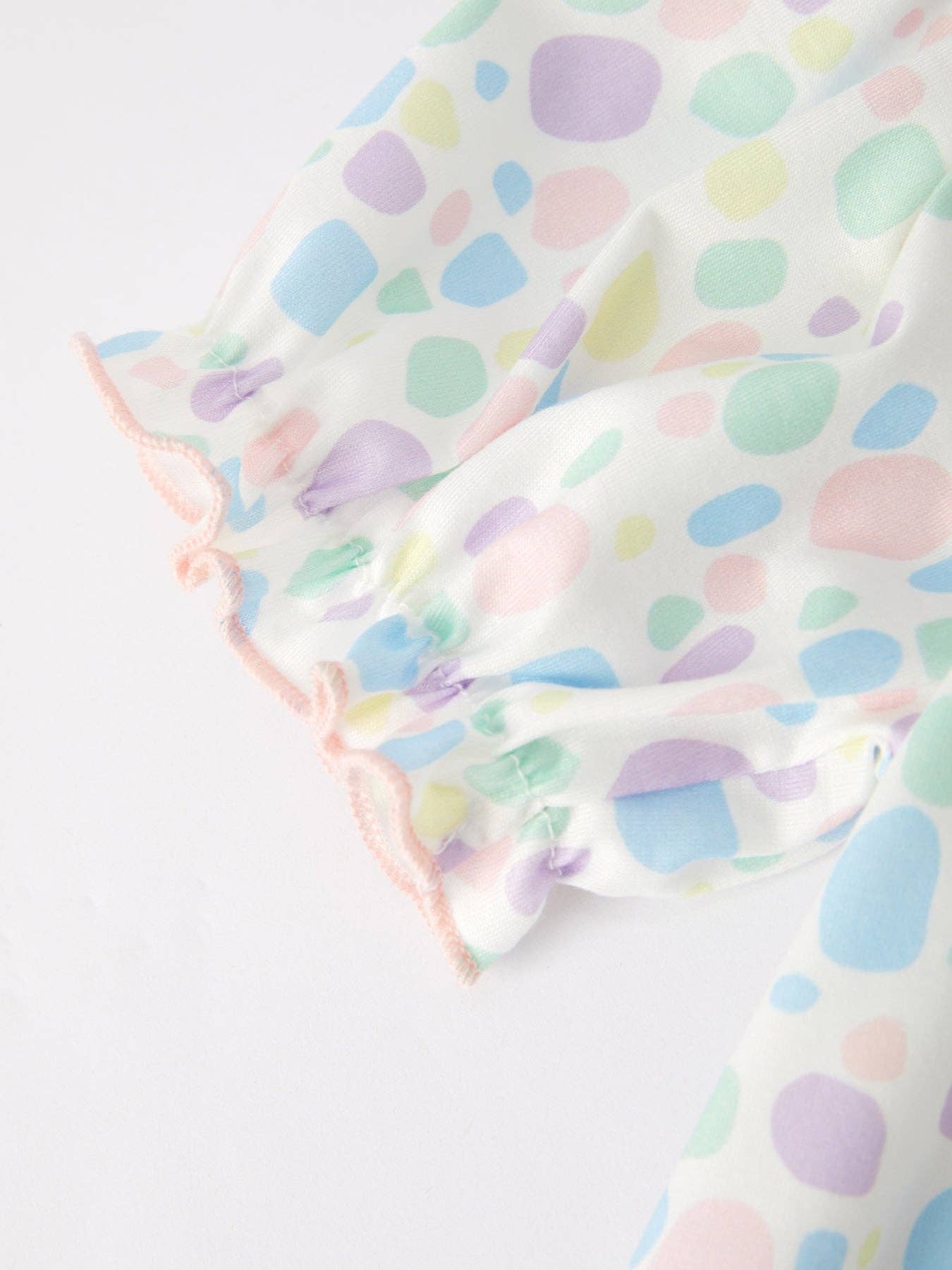 Rylee Faith Designs - Easter Smocking Embroidery Colorful Polka Dot Dress