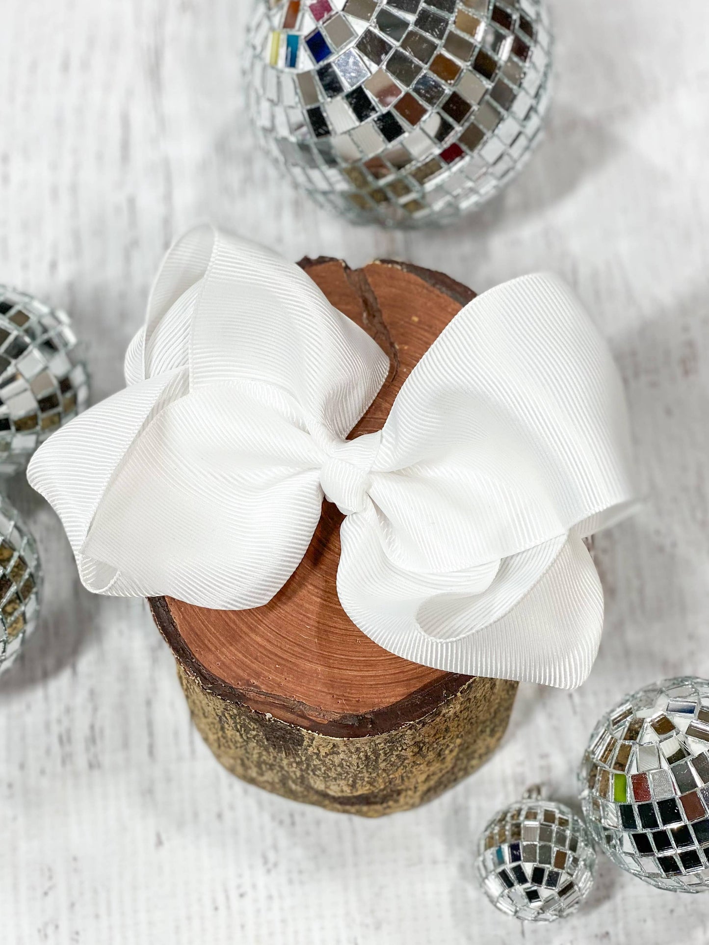 Classic Oversized Grosgrain Hair Bow - Alligator Clip