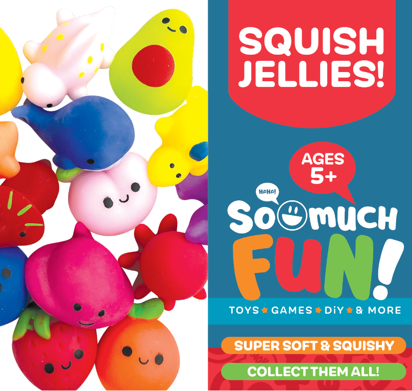 Novelty Brands - So Much Fun! Squish Jellies Toy Assortment - 12/Display