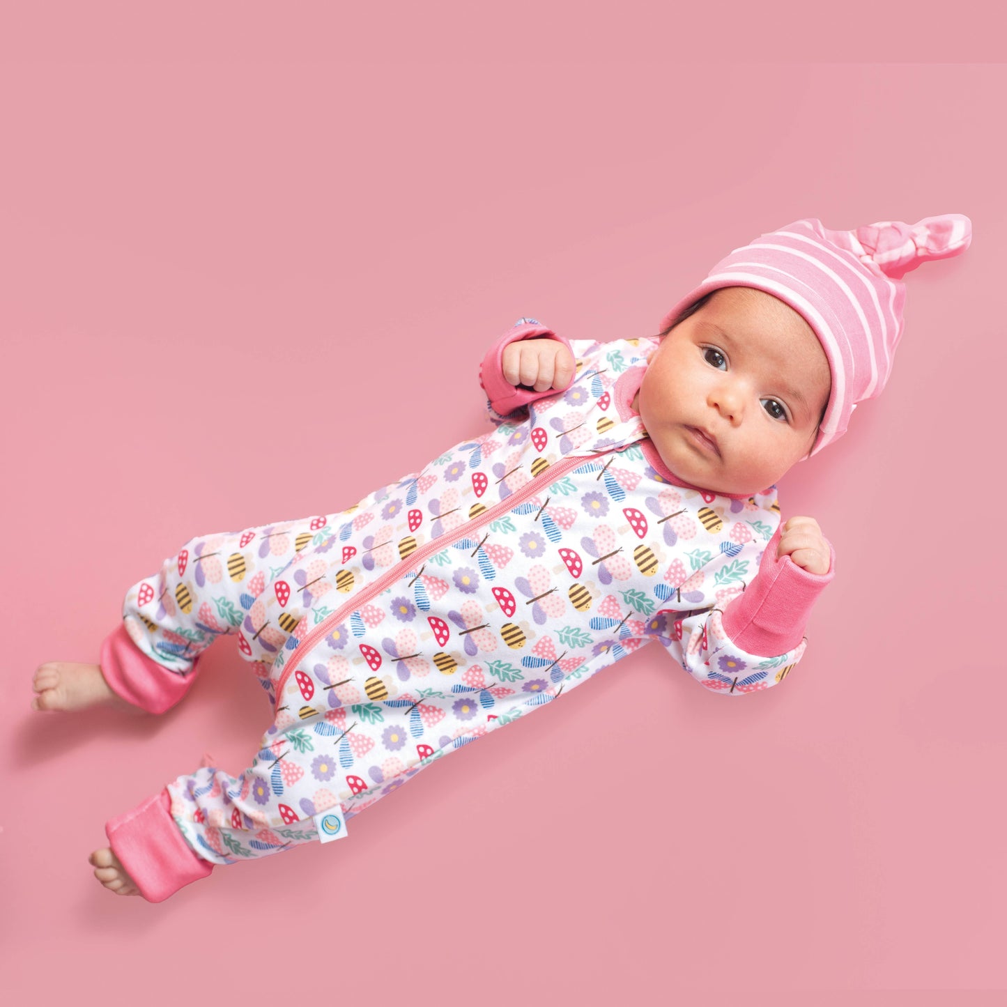 Two way zipper Baby Romper - Flutter Friends