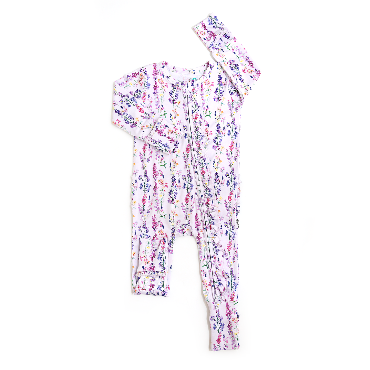 Avani RUFFLE ZIP Bamboo One Piece Floral Baby Clothing