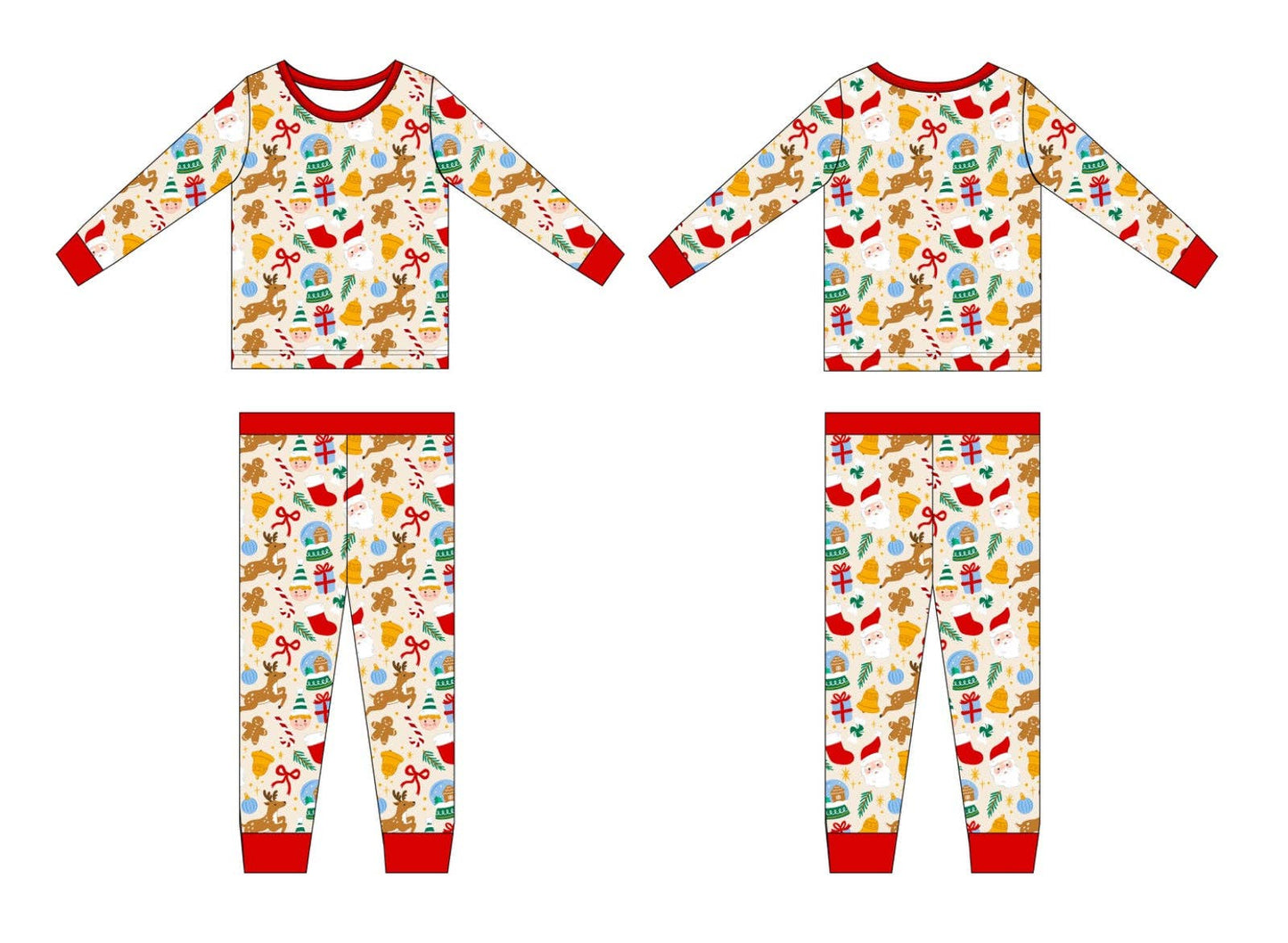 Christmas Classic Two-Piece Bamboo Pajamas
