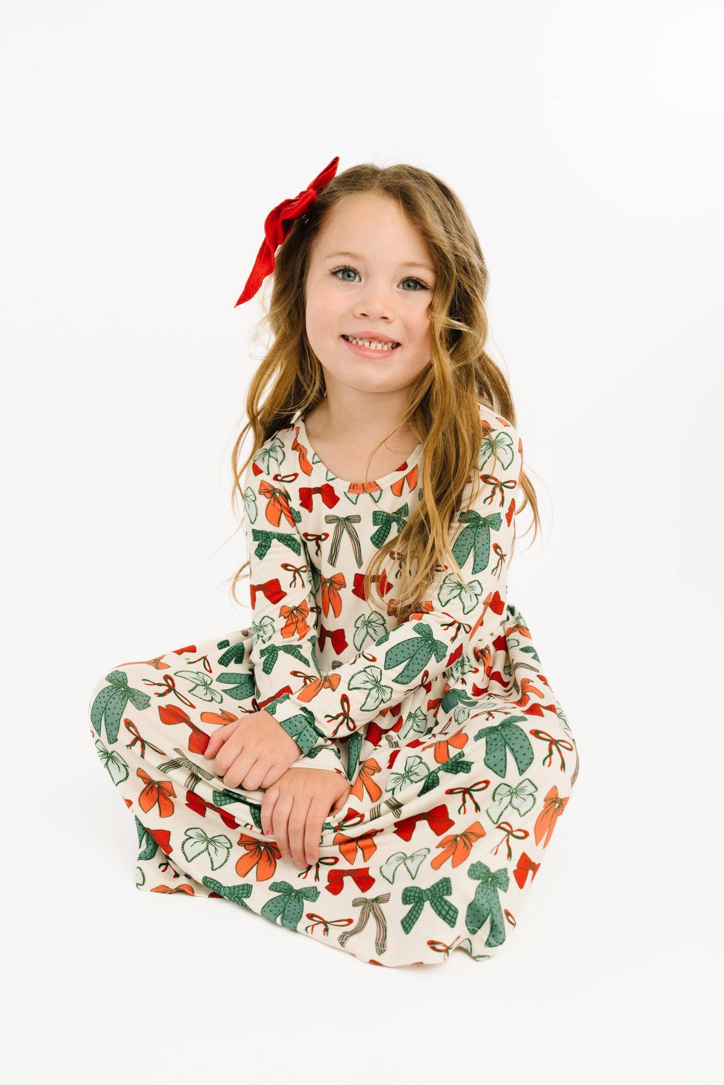 Little One Shop - Merry Bows Bamboo Dress