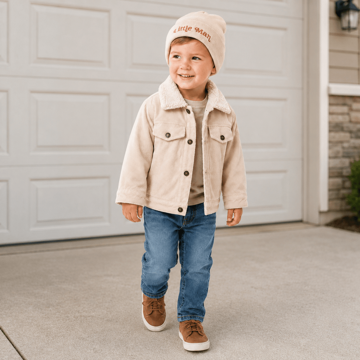 Little Man- Beige Hat