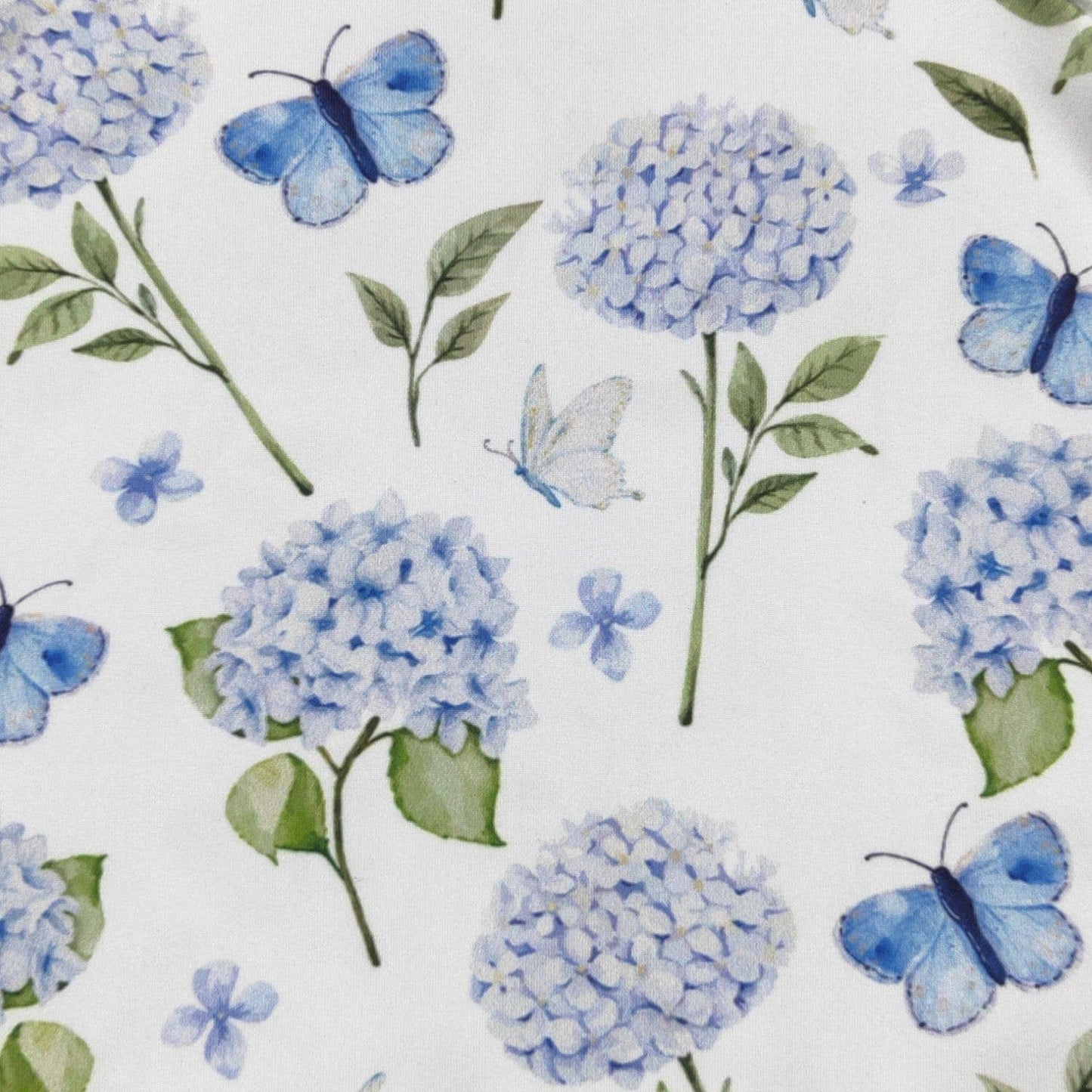 Blue Hydrangea Tier Girls Dress