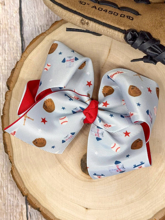 All-Star Double Layer Classic Hair Bow | Clip