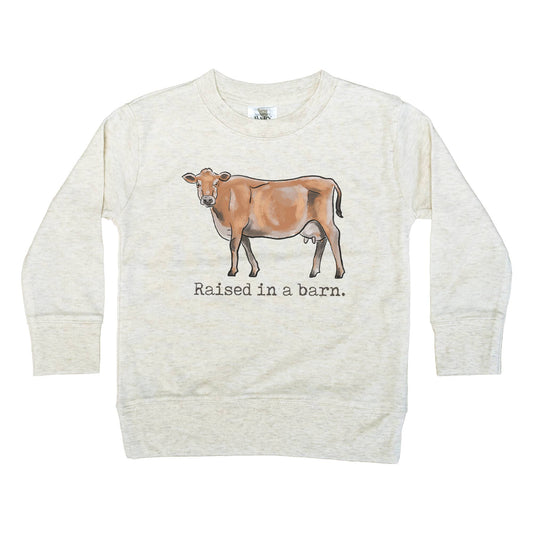 Barefoot Baby - Raised in a barn Cow Country Western boy Farm Kid Clothing