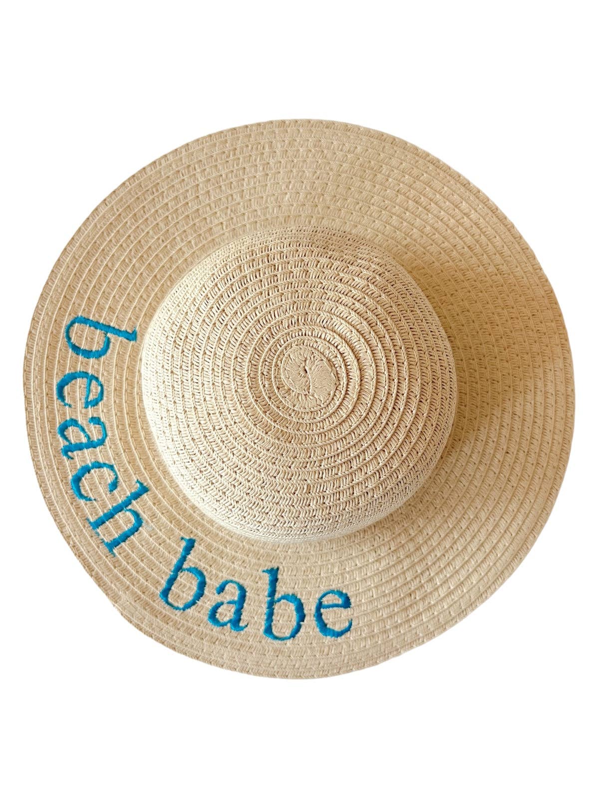 SpearmintLOVE - Wide Brim Woven Sunhat, Beach Babe