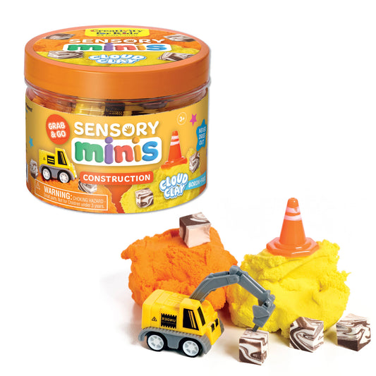 Faber-Castell / Creativity for Kids - Sensory Mini Play Kit Jar with Cloud Clay: Construction Them