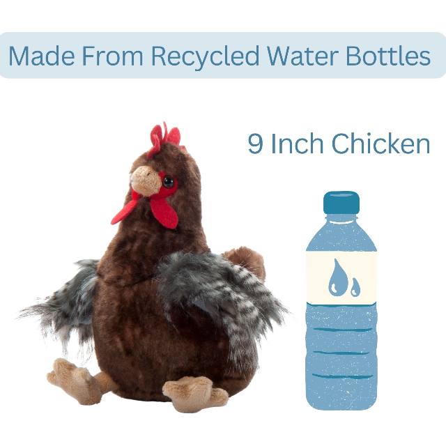 The Petting Zoo - 9" (20cm) Wild Onez Chicken Brown