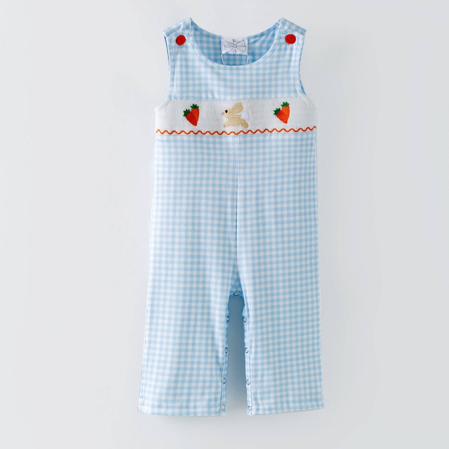 The Hair Bow Company - Boys Blue Gingham Easter Longall