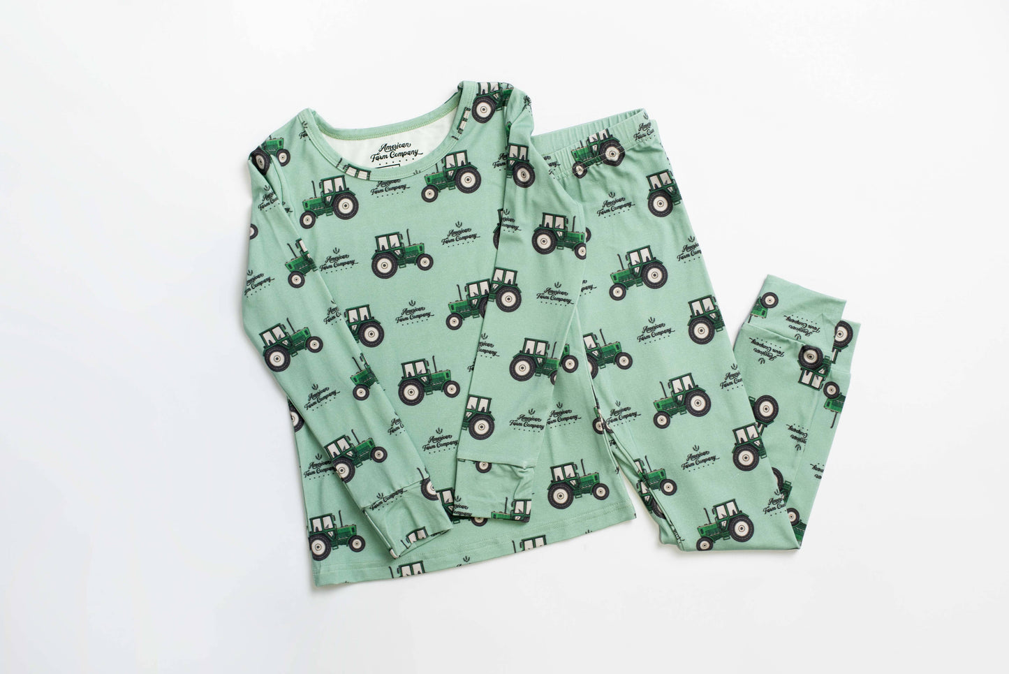 American Farm Company - Bamboo AFC Green Tractor Youth Pajamas