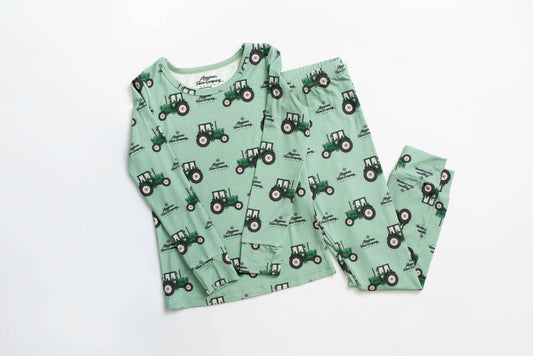 American Farm Company - Bamboo AFC Green Tractor Youth Pajamas