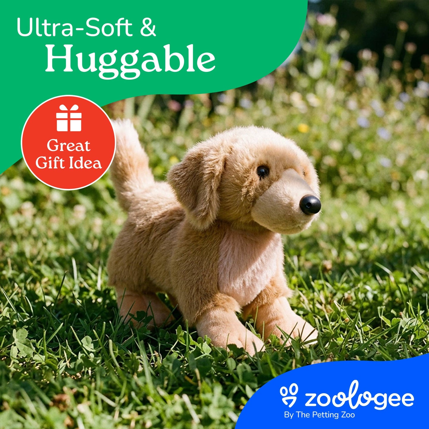 The Petting Zoo - New Golden Retriever Dog Medium 11" (28cm)