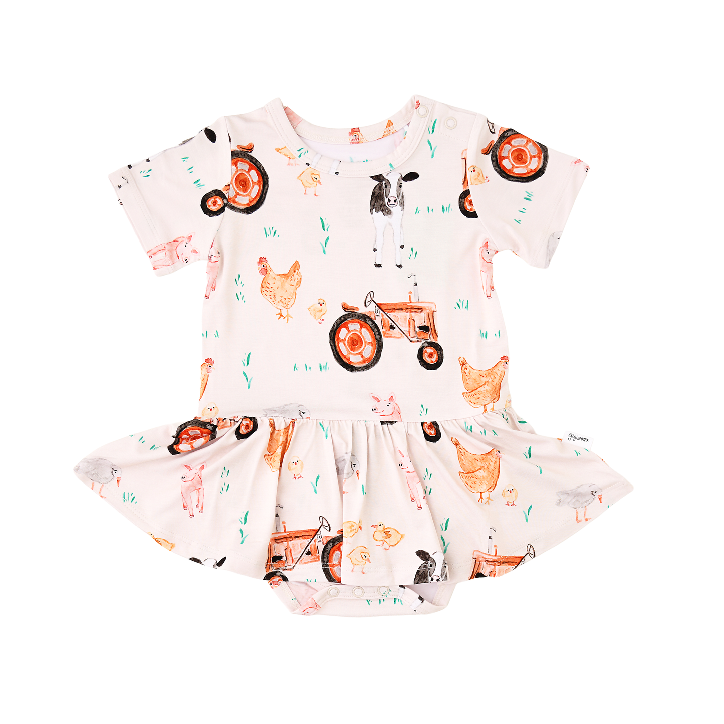 Millie Moo TUTU Bamboo Farm Baby Clothing Dress Outfit