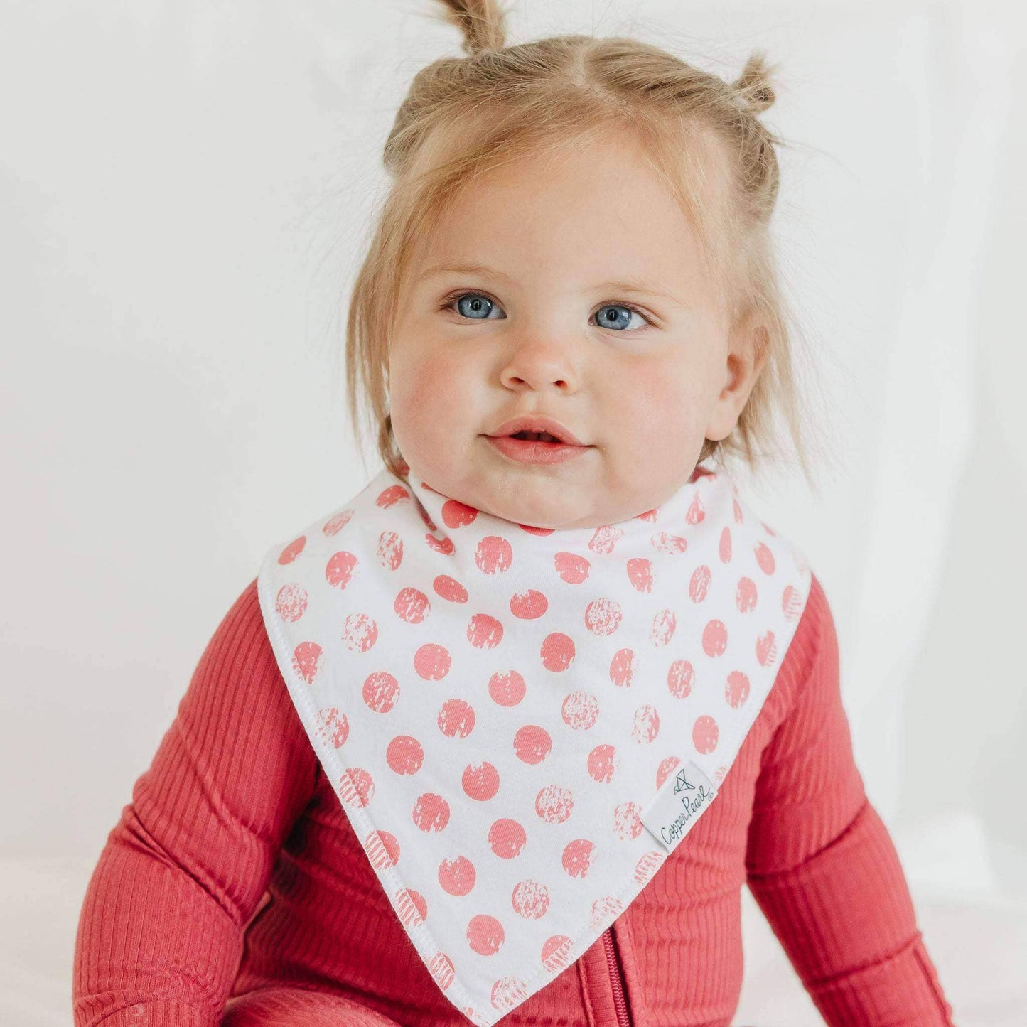 Copper Pearl - 4 Pack Baby Bandana Bibs - Claire
