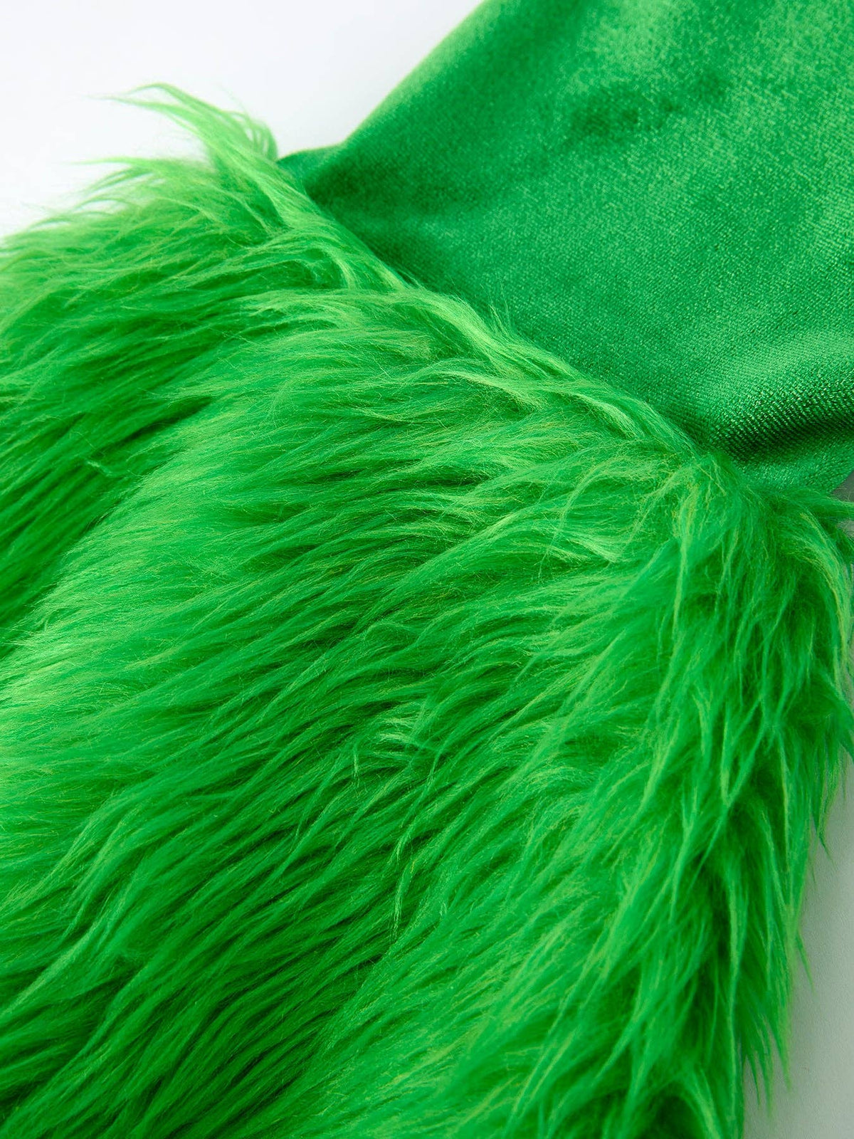 Rylee Faith Designs - Mommy & Me Christmas Bow Print Girls Outfit with Green Furry Bell Bottoms