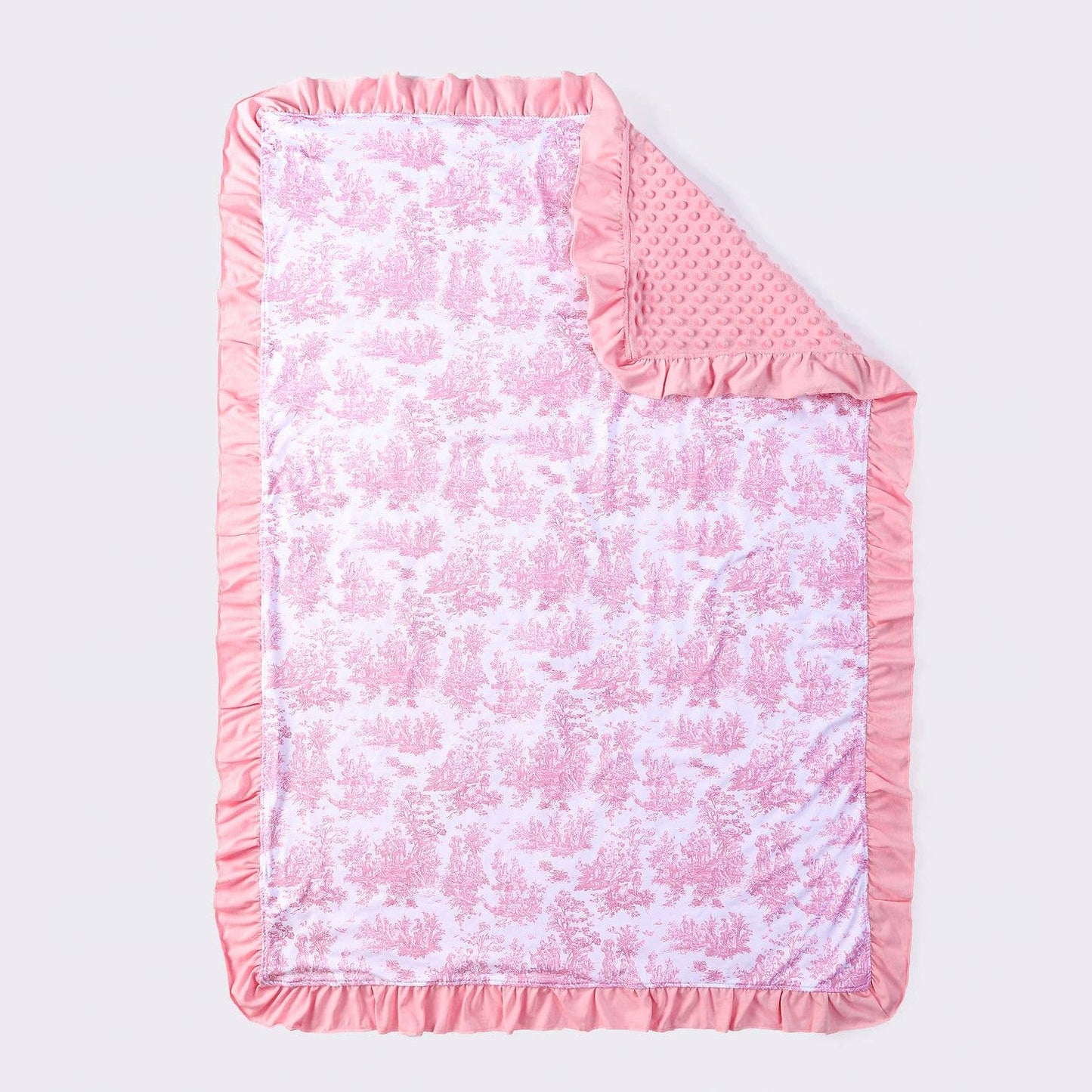 Pink Toile Blanket