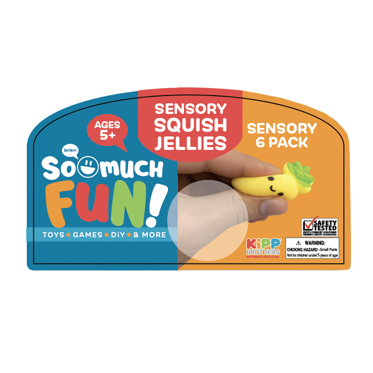 Novelty Brands - Squish Jellies Sensory Fidget Toy Assortment - 12/Display