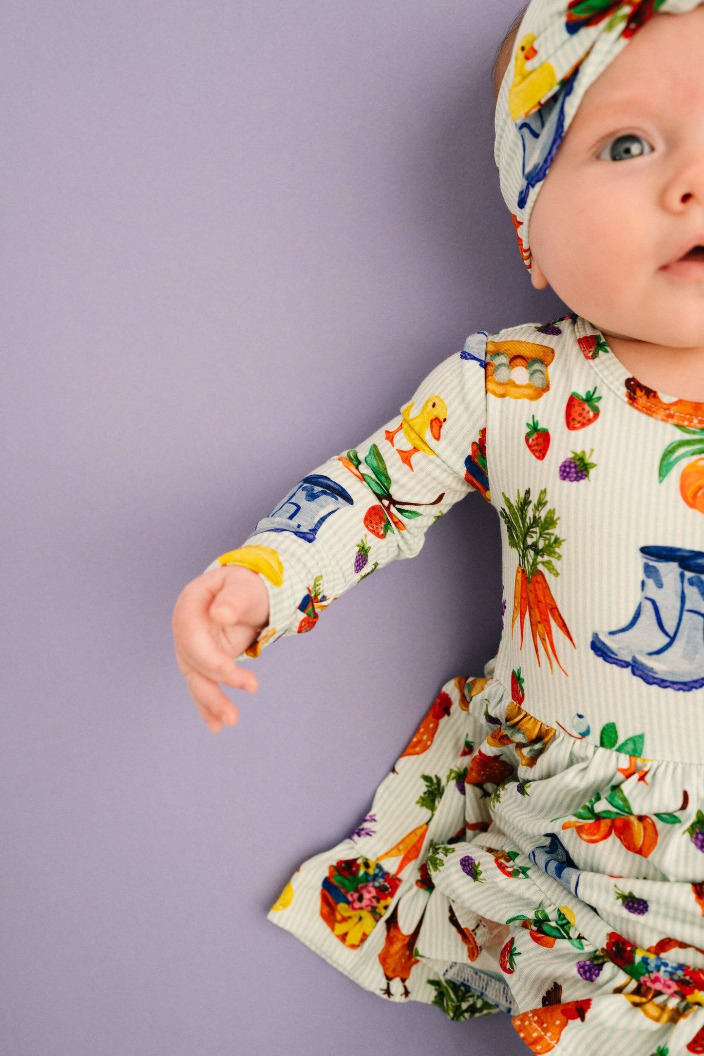 Little One Shop - Homestead Harvest Bodysuit Bamboo Dress