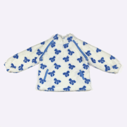 Clover Cottage - Blue Bow Girls Sherpa
