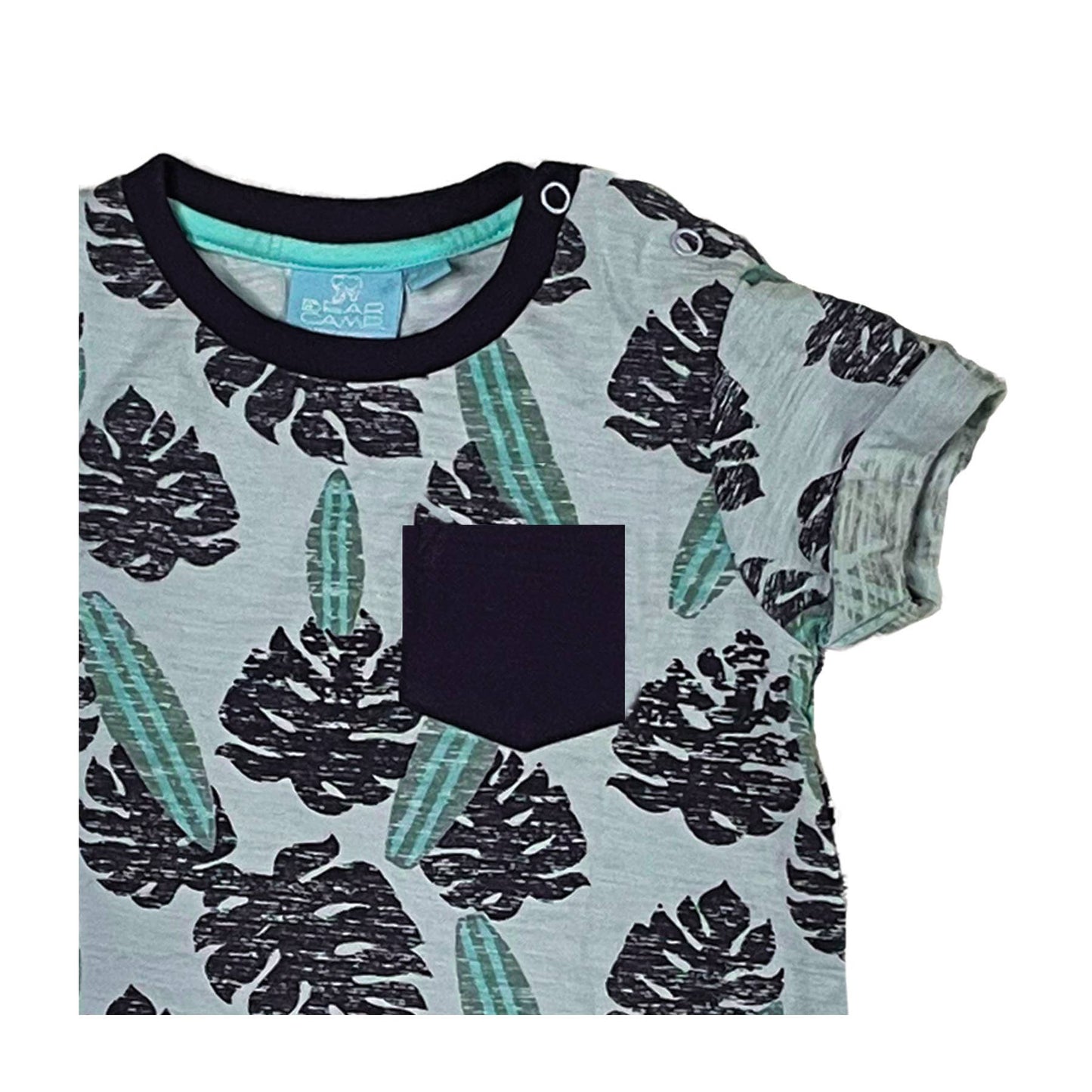 Landen Surf Palm Pocket Tee and Romper - Baby & Toddler