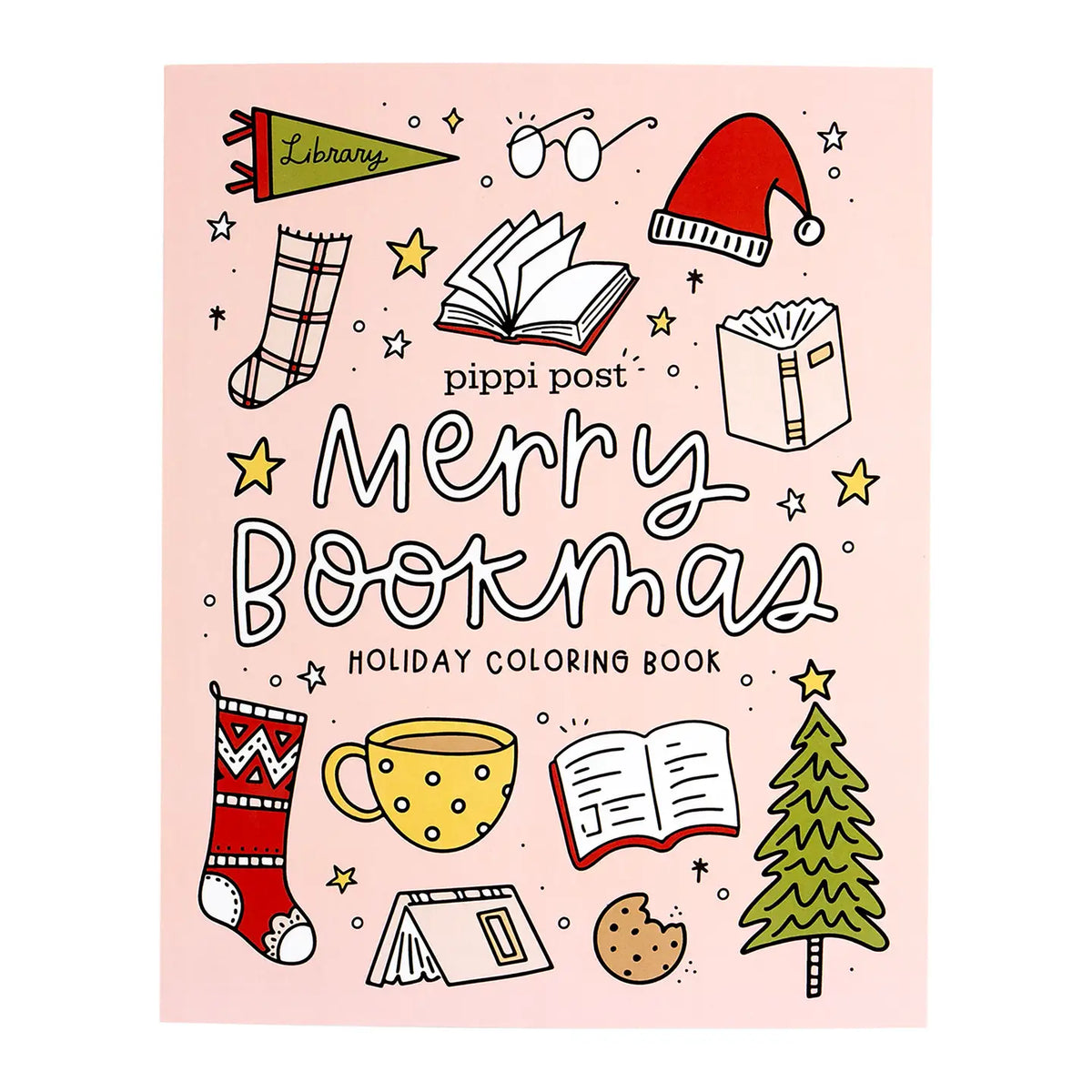 Merry Bookmas Coloring Book