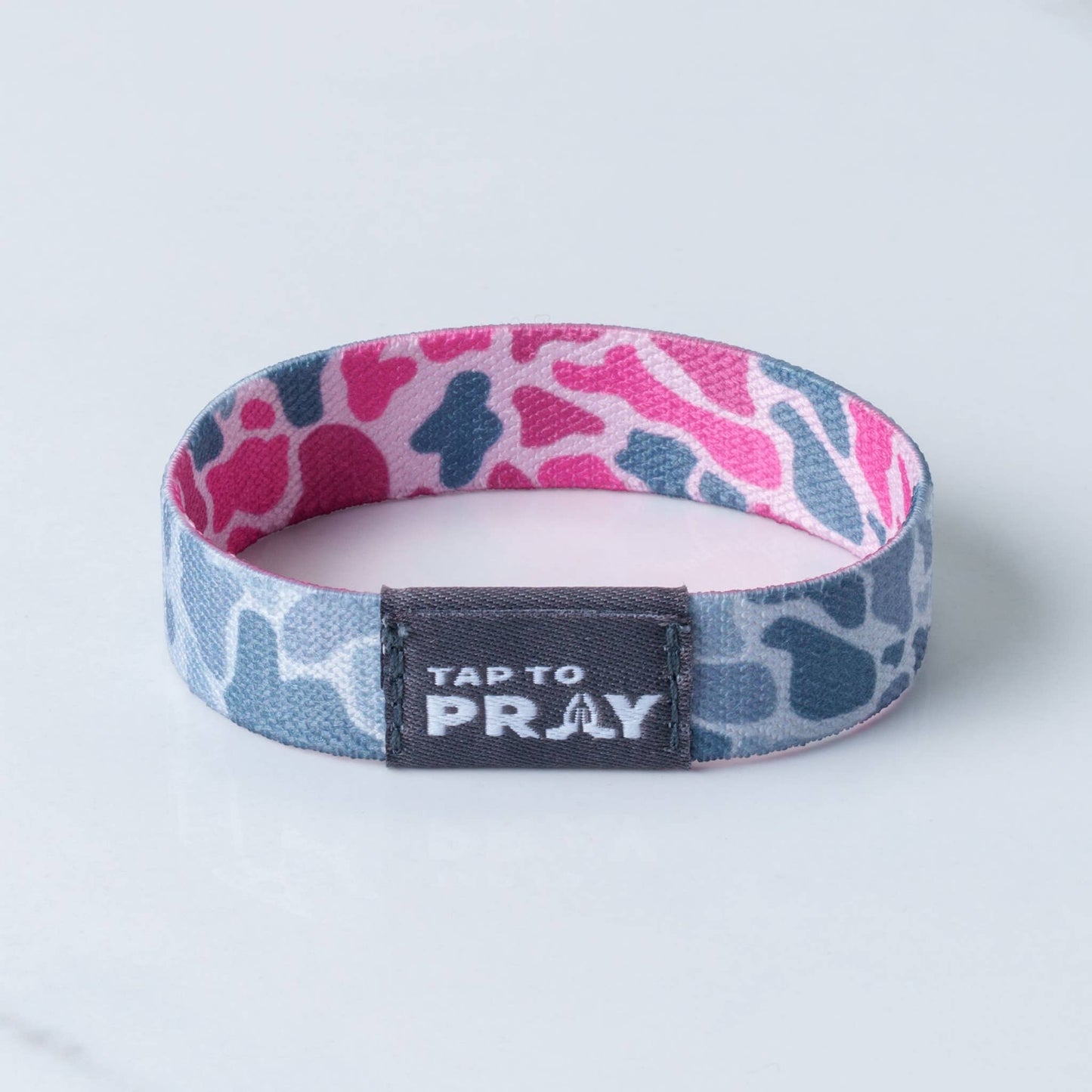 Versible - Tap To Pray™ Wristbands - River Rock Camo Pink & Ash