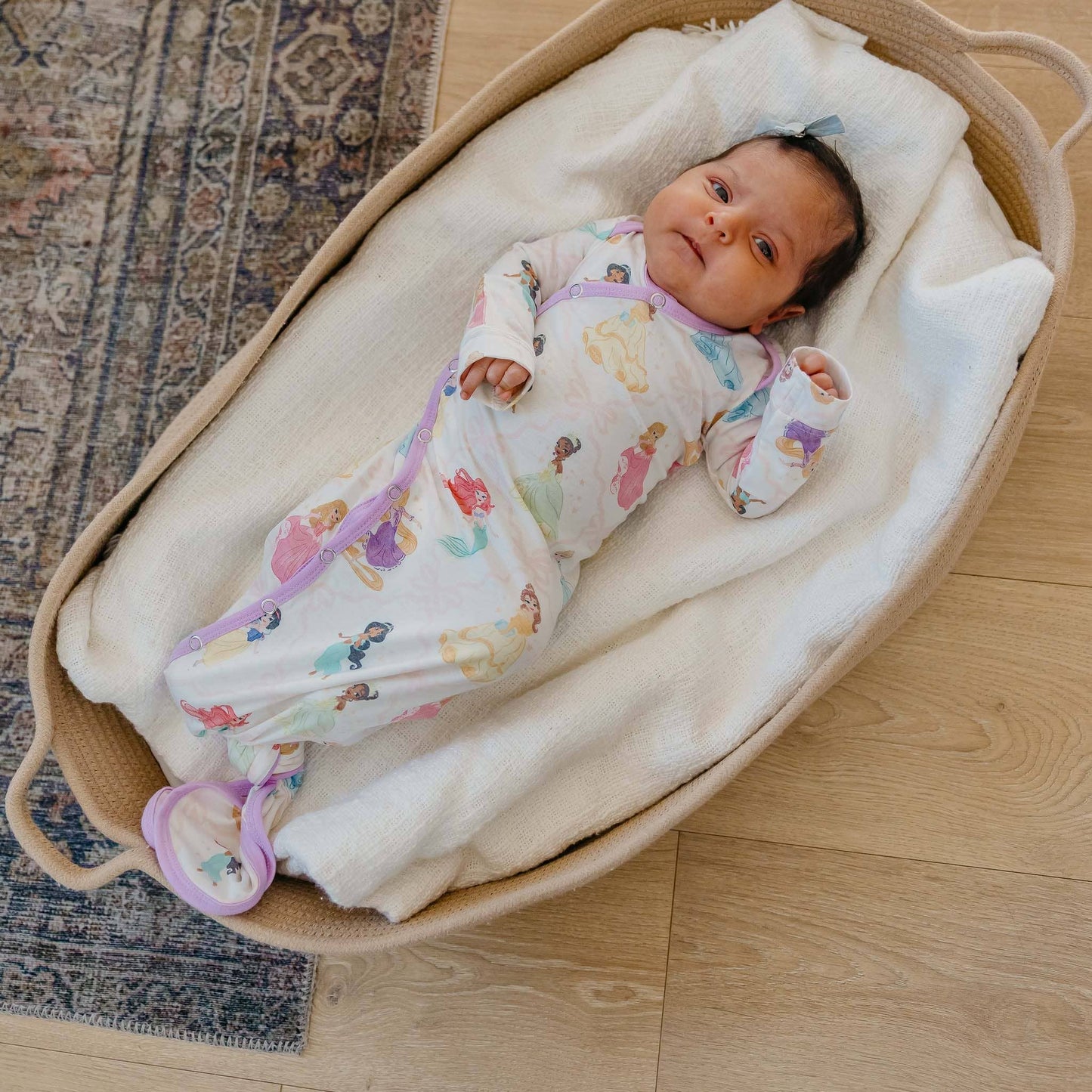 Copper Pearl - Newborn Knotted Gown - Disney Princess