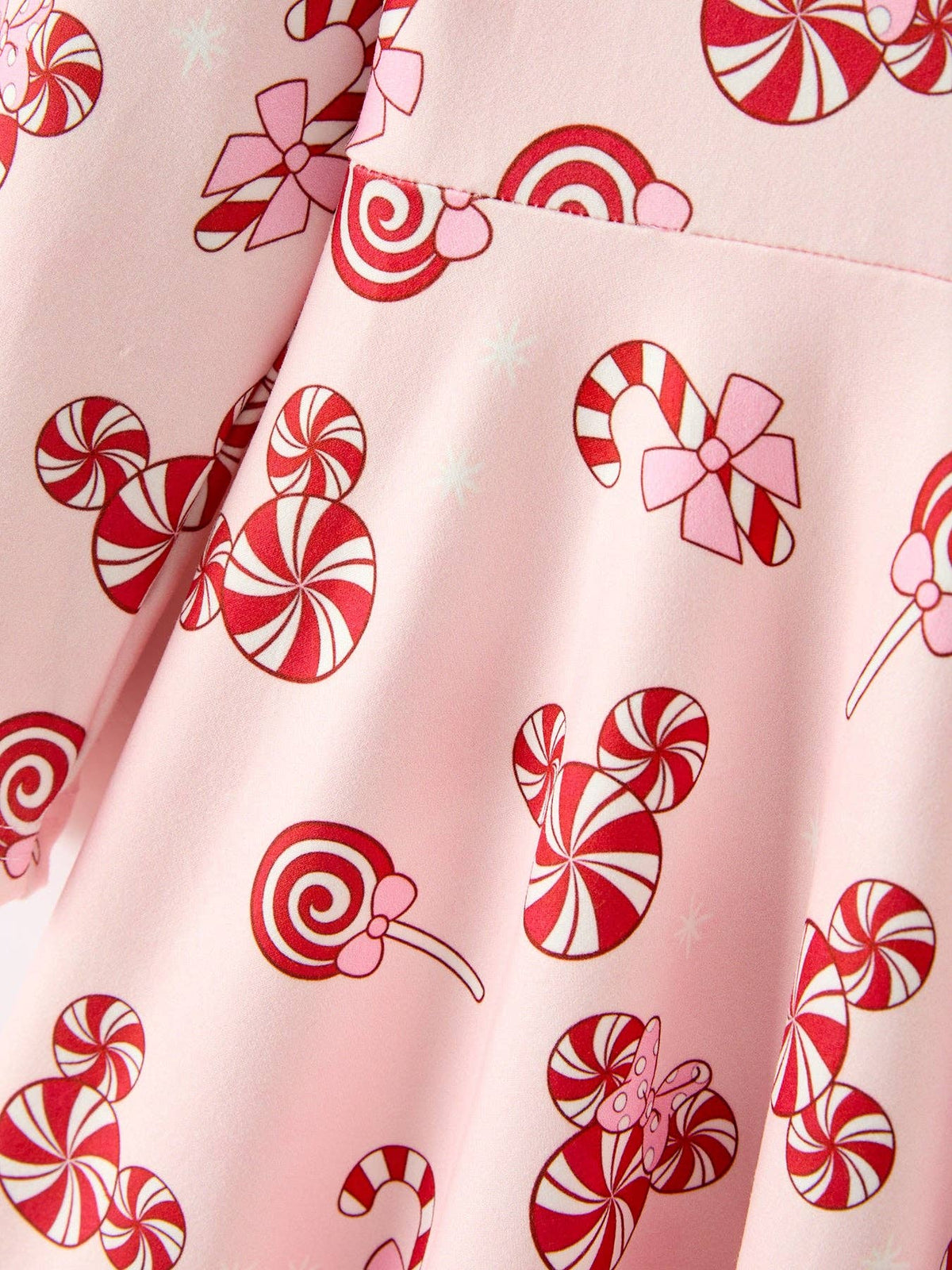 Christmas Peppermint Candy LS Twirl Dress