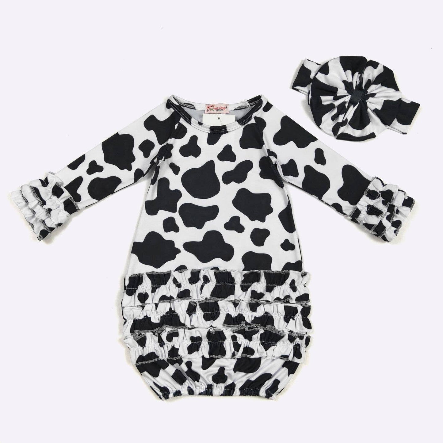 Cow Baby Gown