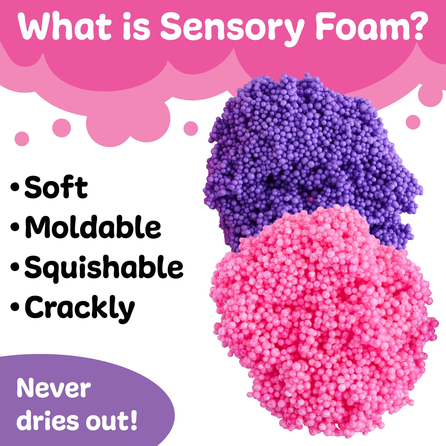 Sensory Surprise Squishy Foam Bucket - Unicorn Charms