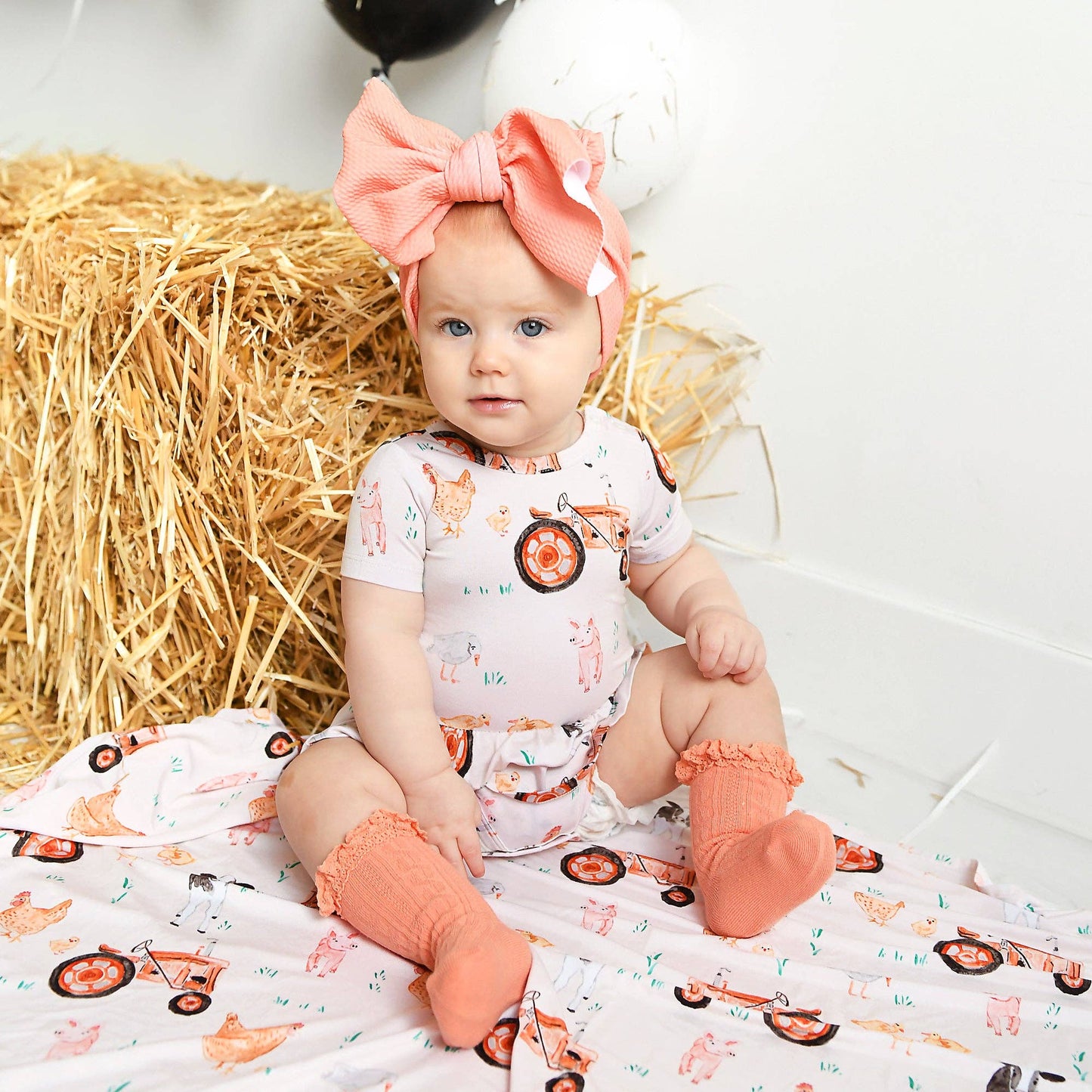 Millie Moo TUTU Bamboo Farm Baby Clothing Dress Outfit