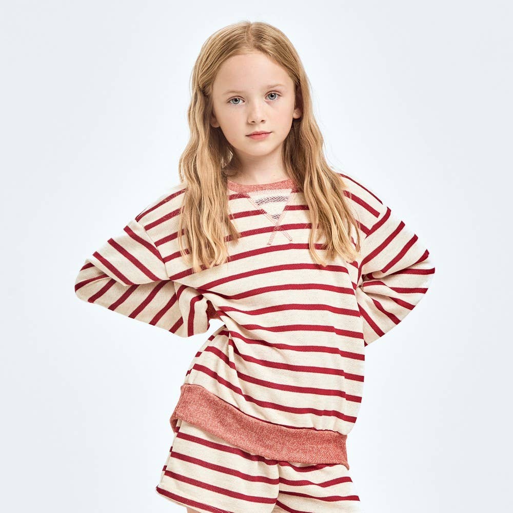 Stripe French Terry Sweatshirt