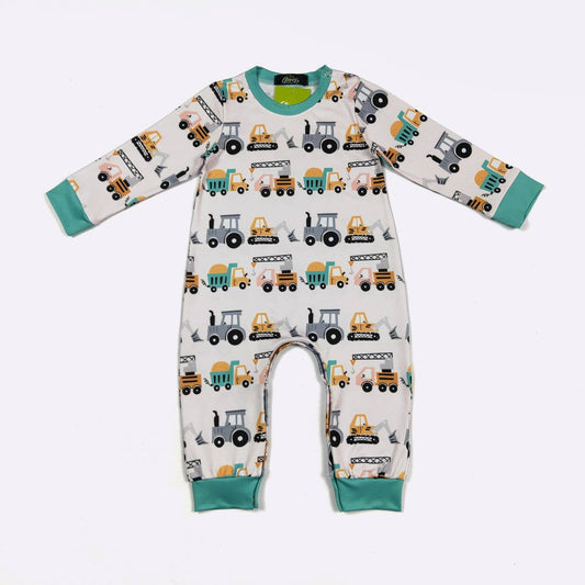Mighty Machines Boy Romper