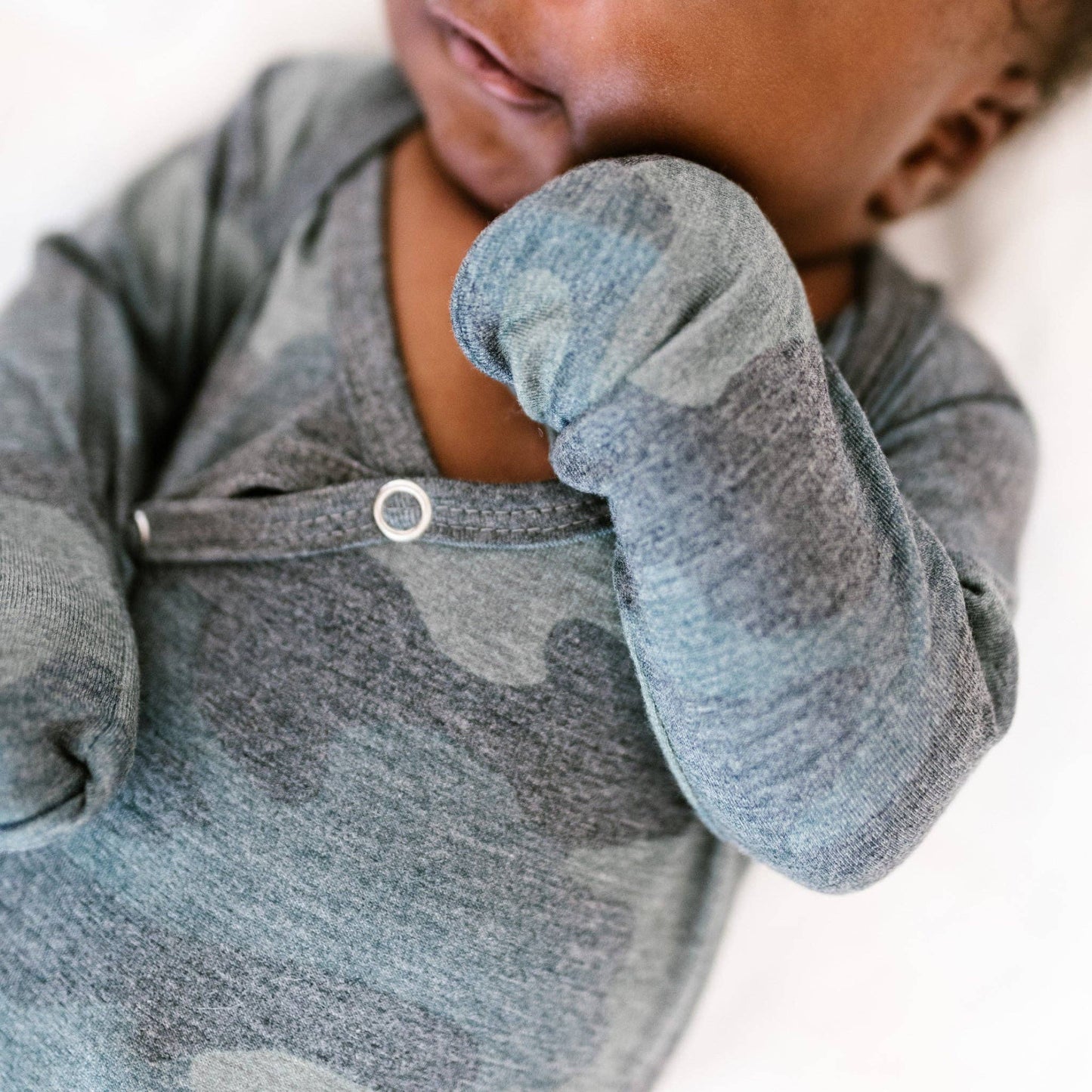 Copper Pearl - Newborn Knotted Gown - Hunter