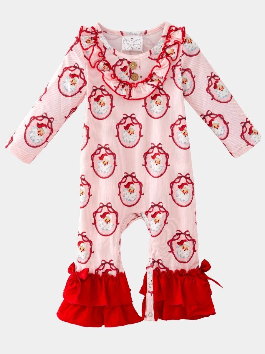 Vintage Santa Christmas Infant Romper
