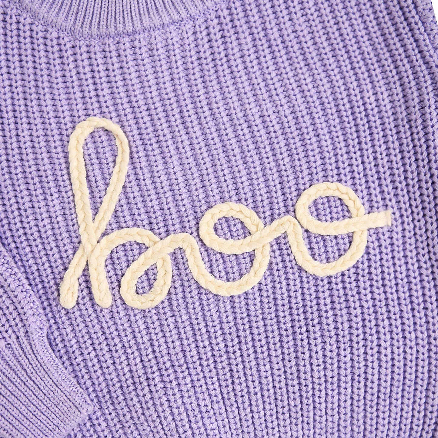 Boo Purple SWEATER Solid Knit Halloween