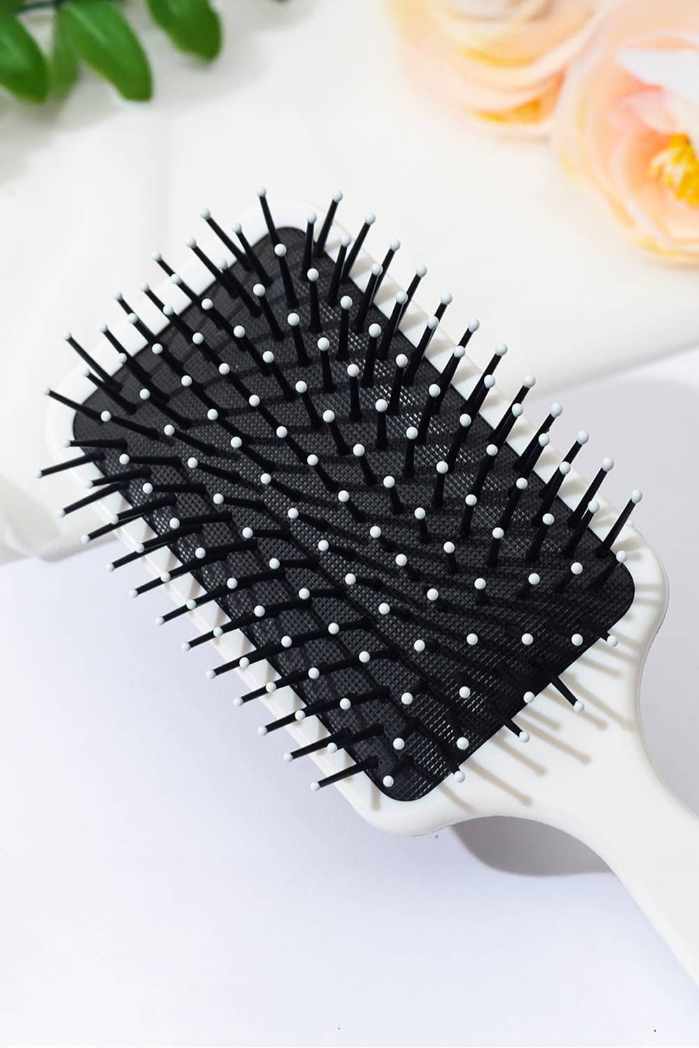 Floral Bow Print Long Handle Air Cushion Comb