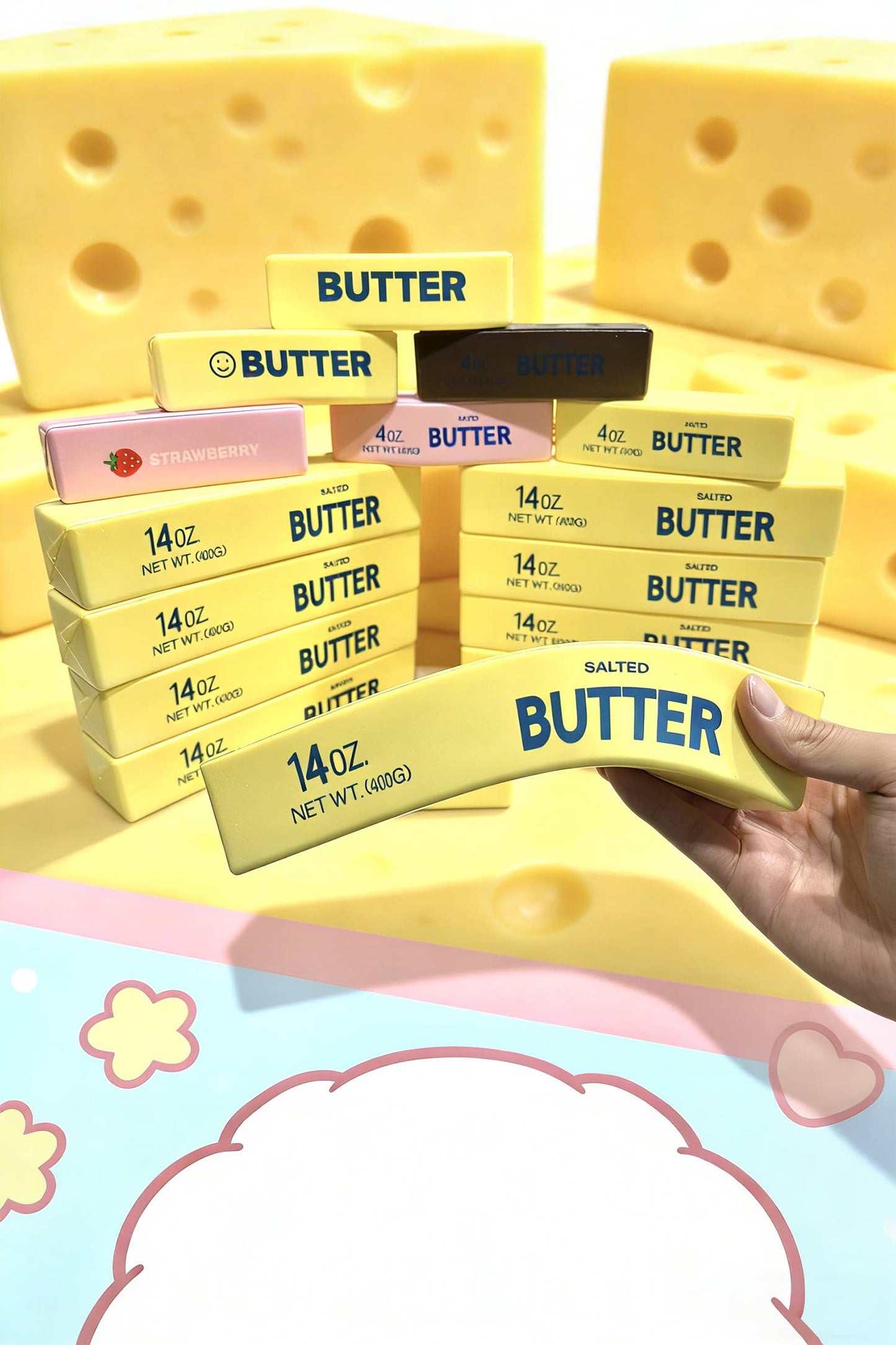 Butter Sofe Sticker Relieve Pressure Toy