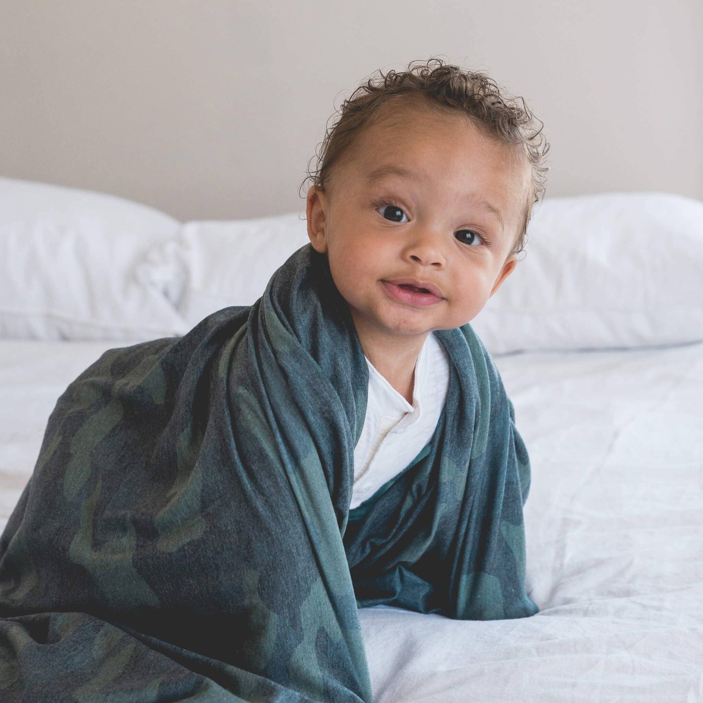 Copper Pearl - Knit Swaddle Blanket - Hunter