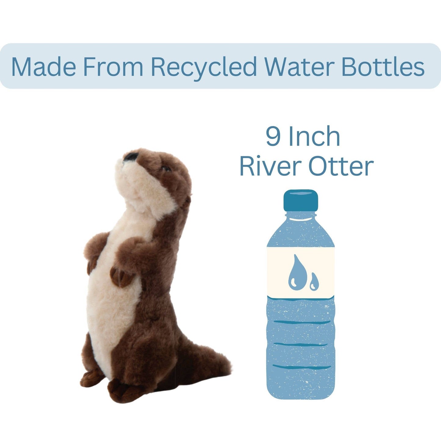 The Petting Zoo - 10" (25cm) Wild Onez River Otter Stuffed Animal
